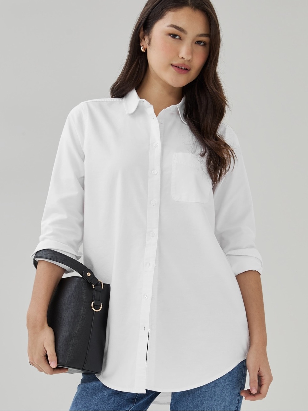 NWT Joe Fresh MediumOxford Button-Up Shirt